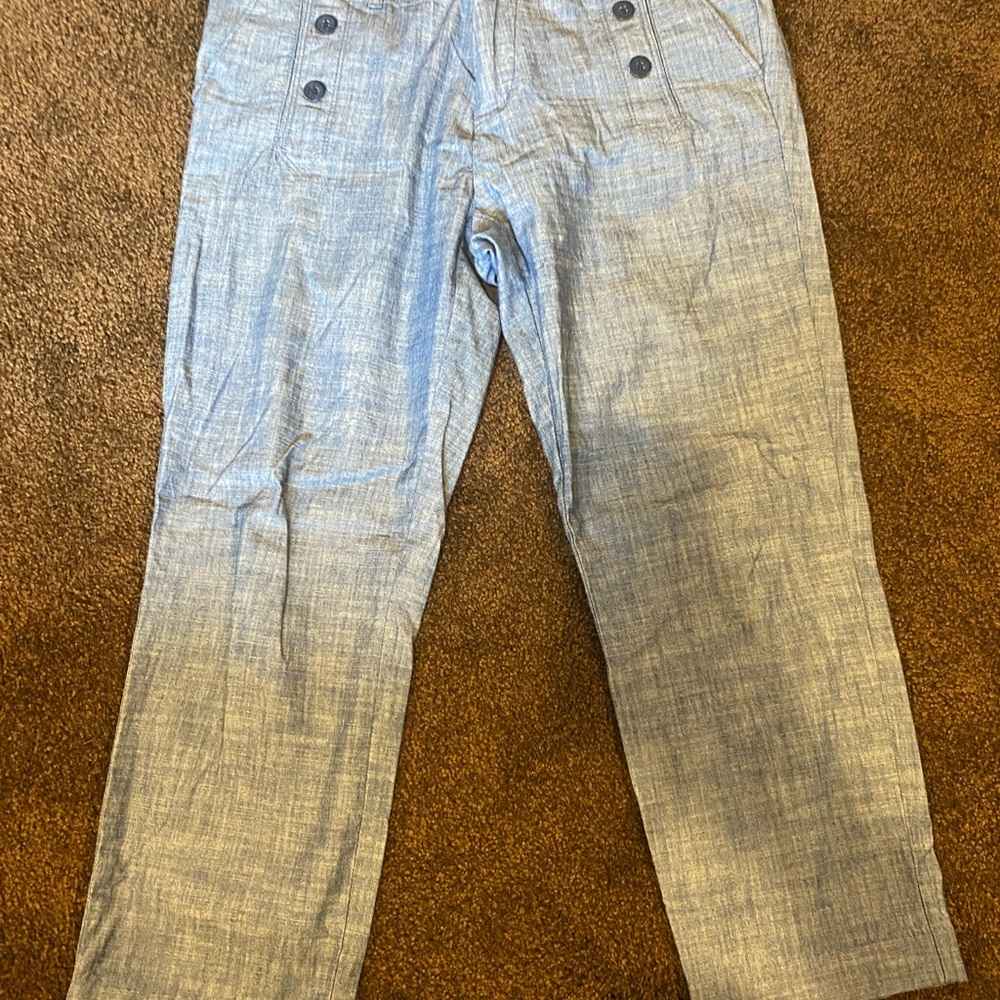 Tommy Hilfiger Stylish Blue Pants with Button Detail